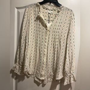 “a loves a” cream blouse
